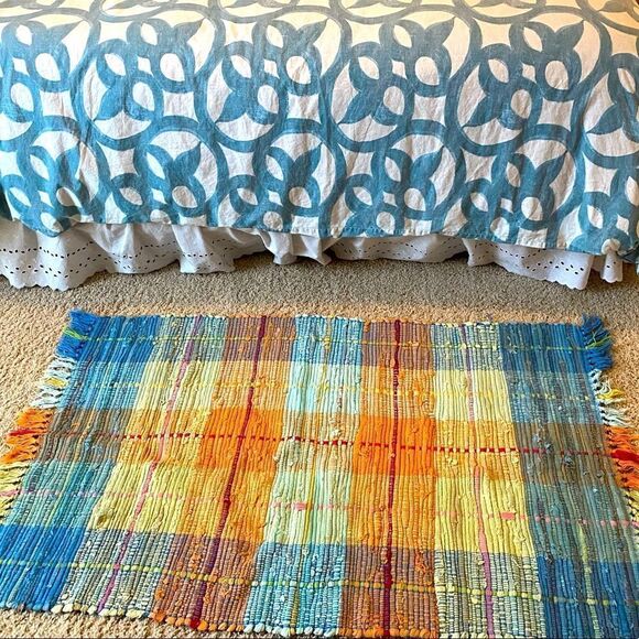 Cotton Multi-color Braided 36”x 48” Rug - Picture 1 of 5